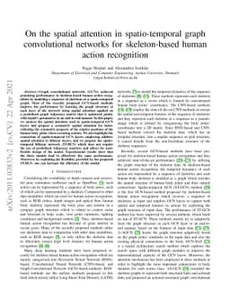 On the spatial attention in Spatio-Temporal Graph Convolutional Networks
  for skeleton-based human action recognition