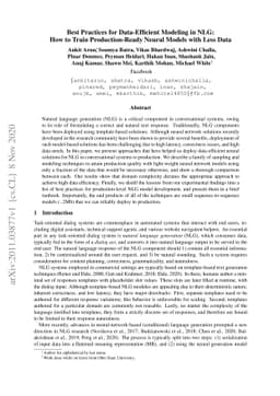Best Practices for Data-Efficient Modeling in NLG:How to Train
  Production-Ready Neural Models with Less Data