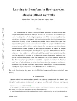 Learning to Beamform in Heterogeneous Massive MIMO Networks