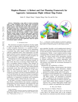 Mapless-Planner: A Robust and Fast Planning Framework for Aggressive
  Autonomous Flight without Map Fusion