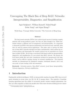 Unwrapping The Black Box of Deep ReLU Networks: Interpretability,
  Diagnostics, and Simplification