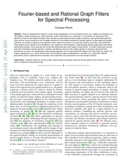 Fourier-based and Rational Graph Filters for Spectral Processing
