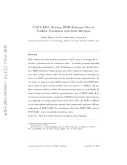 BERT-JAM: Boosting BERT-Enhanced Neural Machine Translation with Joint
  Attention