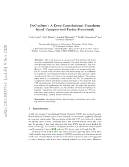 DeConFuse : A Deep Convolutional Transform based Unsupervised Fusion
  Framework