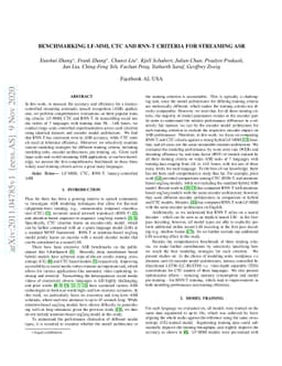 Benchmarking LF-MMI, CTC and RNN-T Criteria for Streaming ASR