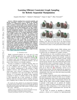 Learning Efficient Constraint Graph Sampling for Robotic Sequential
  Manipulation