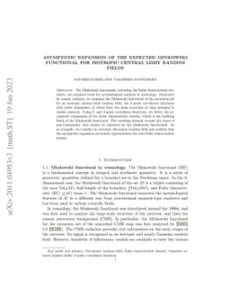 Asymptotic expansion of the expected Minkowski functional for isotropic
  central limit random fields