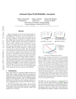 Automatic Open-World Reliability Assessment