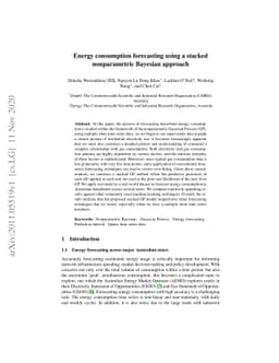 Energy consumption forecasting using a stacked nonparametric Bayesian
  approach