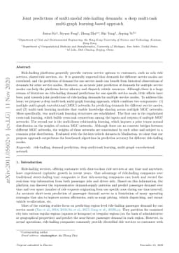 Joint predictions of multi-modal ride-hailing demands: a deep multi-task
  multigraph learning-based approach
