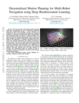 Decentralized Motion Planning for Multi-Robot Navigation using Deep
  Reinforcement Learning