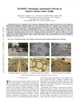 Simulating Autonomous Driving in Massive Mixed Urban Traffic