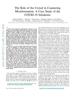 The Role of the Crowd in Countering Misinformation: A Case Study of the
  COVID-19 Infodemic