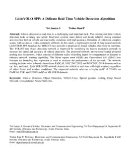 LittleYOLO-SPP: A Delicate Real-Time Vehicle Detection Algorithm