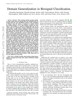 Domain Generalization in Biosignal Classification
