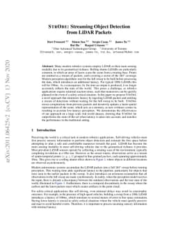 StrObe: Streaming Object Detection from LiDAR Packets