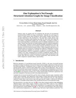 One Explanation is Not Enough: Structured Attention Graphs for Image
  Classification