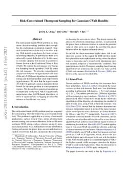 Risk-Constrained Thompson Sampling for CVaR Bandits