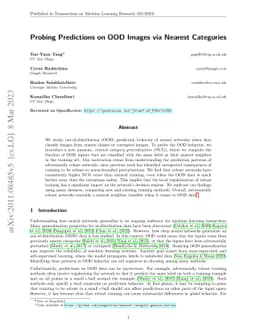 Probing Predictions on OOD Images via Nearest Categories