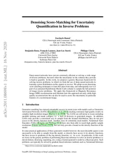 Denoising Score-Matching for Uncertainty Quantification in Inverse
  Problems
