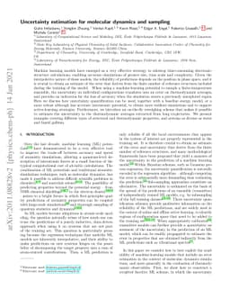 Uncertainty estimation for molecular dynamics and sampling