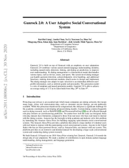 Gunrock 2.0: A User Adaptive Social Conversational System