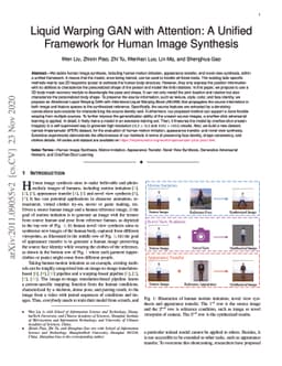 Liquid Warping GAN with Attention: A Unified Framework for Human Image
  Synthesis