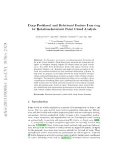 Deep Positional and Relational Feature Learning for Rotation-Invariant
  Point Cloud Analysis