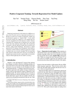 Positive-Congruent Training: Towards Regression-Free Model Updates