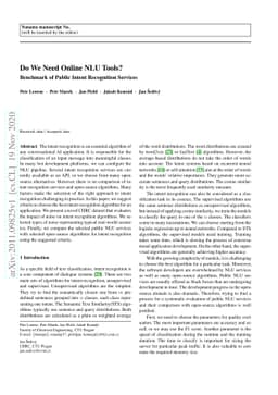 Do We Need Online NLU Tools?
