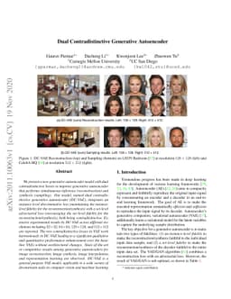 Dual Contradistinctive Generative Autoencoder