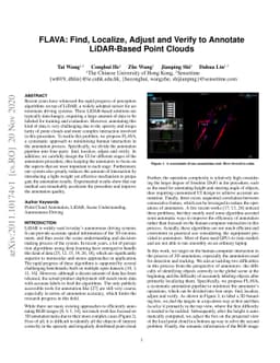 FLAVA: Find, Localize, Adjust and Verify to Annotate LiDAR-Based Point
  Clouds