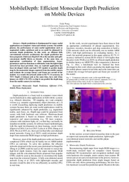 MobileDepth: Efficient Monocular Depth Prediction on Mobile Devices