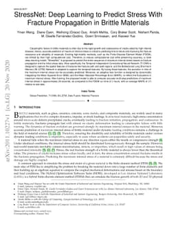 StressNet: Deep Learning to Predict Stress With Fracture Propagation in
  Brittle Materials