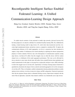 Reconfigurable Intelligent Surface Enabled Federated Learning: A Unified
  Communication-Learning Design Approach