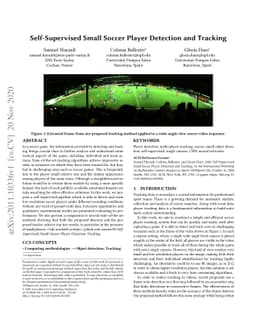 Self-Supervised Small Soccer Player Detection and Tracking