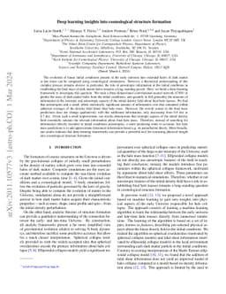 Deep learning insights into cosmological structure formation