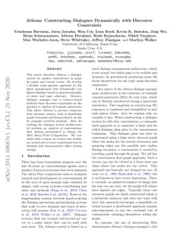 Athena: Constructing Dialogues Dynamically with Discourse Constraints
