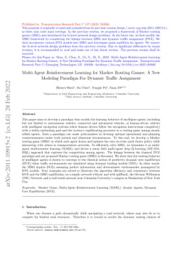 Multi-Agent Reinforcement Learning for Markov Routing Games: A New
  Modeling Paradigm For Dynamic Traffic Assignment