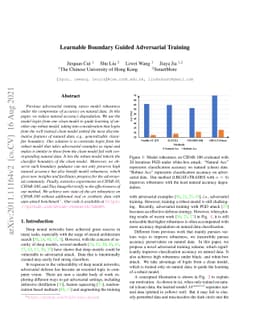 Learnable Boundary Guided Adversarial Training