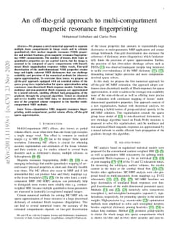 An off-the-grid approach to multi-compartment magnetic resonance
  fingerprinting