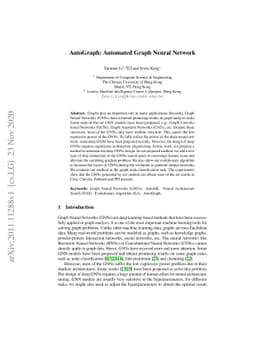 AutoGraph: Automated Graph Neural Network