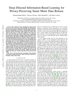 Deep Directed Information-Based Learning for Privacy-Preserving Smart
  Meter Data Release