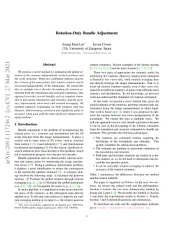 Rotation-Only Bundle Adjustment