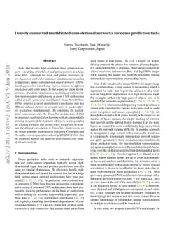 Densely connected multidilated convolutional networks for dense
  prediction tasks