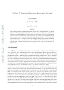 PeleNet: A Reservoir Computing Framework for Loihi