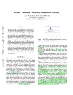mForms : Multimodal Form-Filling with Question Answering