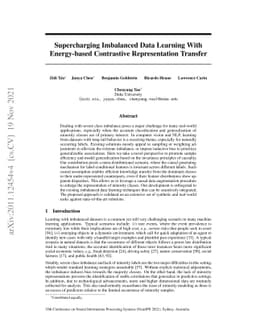Supercharging Imbalanced Data Learning With Energy-based Contrastive
  Representation Transfer