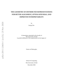 The Geometry of Distributed Representations for Better Alignment,
  Attenuated Bias, and Improved Interpretability