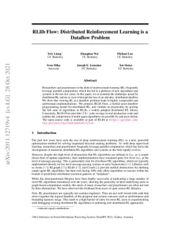 RLlib Flow: Distributed Reinforcement Learning is a Dataflow Problem